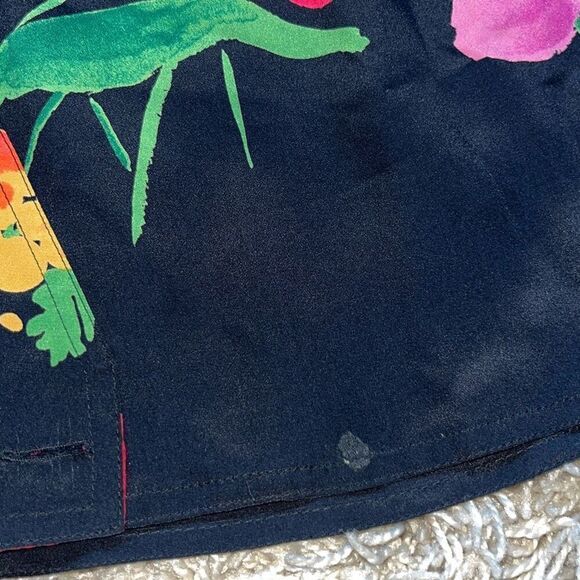 Beautiful Max Mara Floral Art Pura Seta 100% Silk Wrap Blouse US 6 - Picture 15 of 16